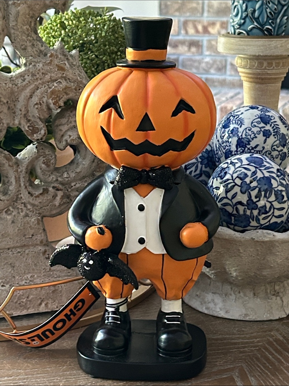 NEW! Vintage Inspired Halloween Circus Pumpkin Man